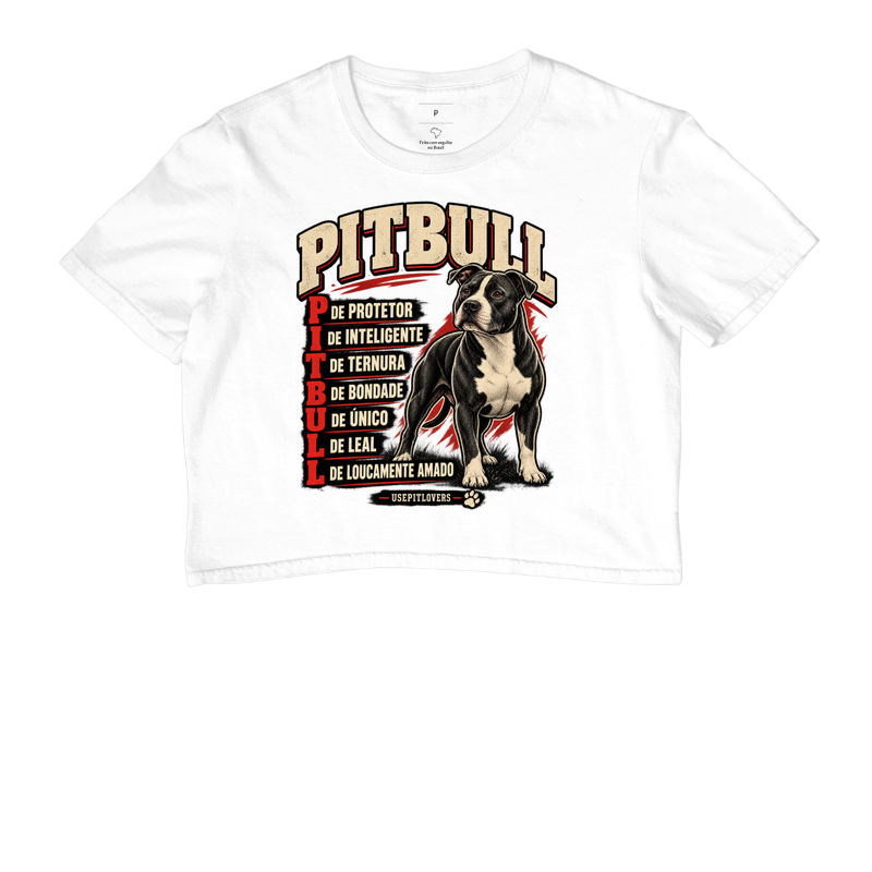 PITBULL P DE PROTETOR, I DE INTELIGENTE, T DE TERNURA, B DE BONDADE, U DE ÚNICO, L DE LEAL, L DE LOUCAMENTE AMADO. - Imagem 3