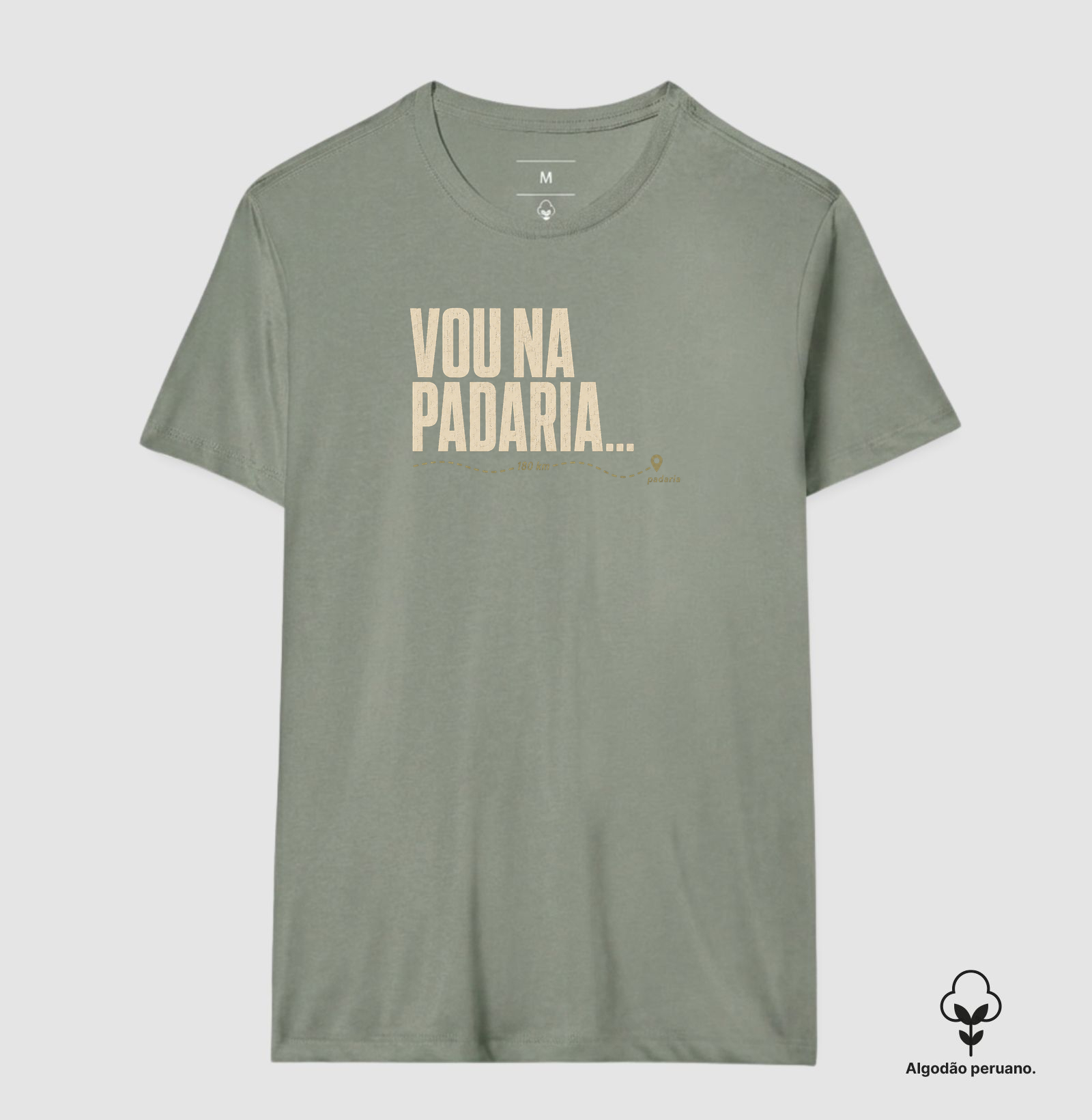Camiseta Vou na Padaria... 180 km - Imagem 4