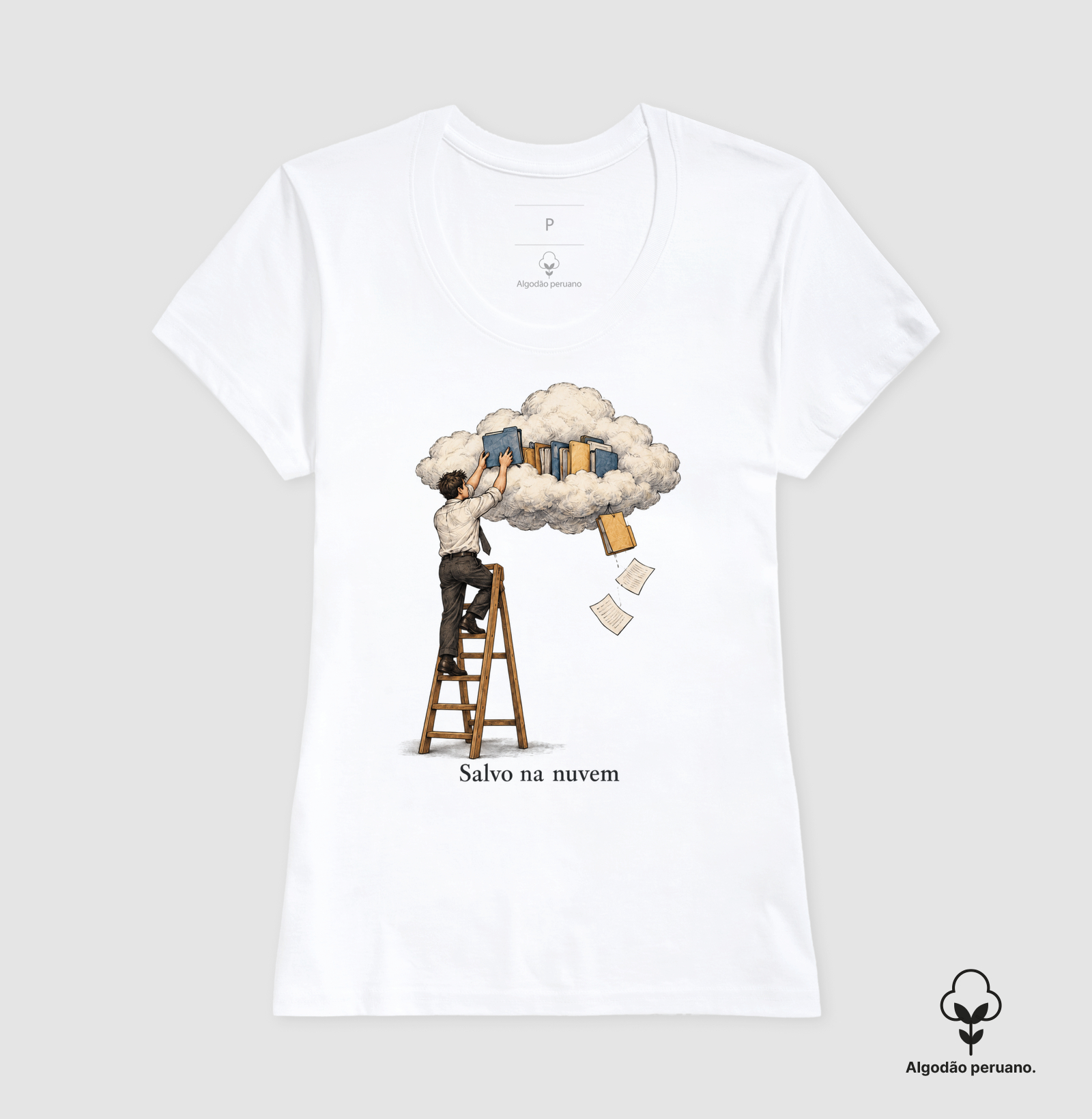 Camiseta salvo na nuvem - Imagem 4