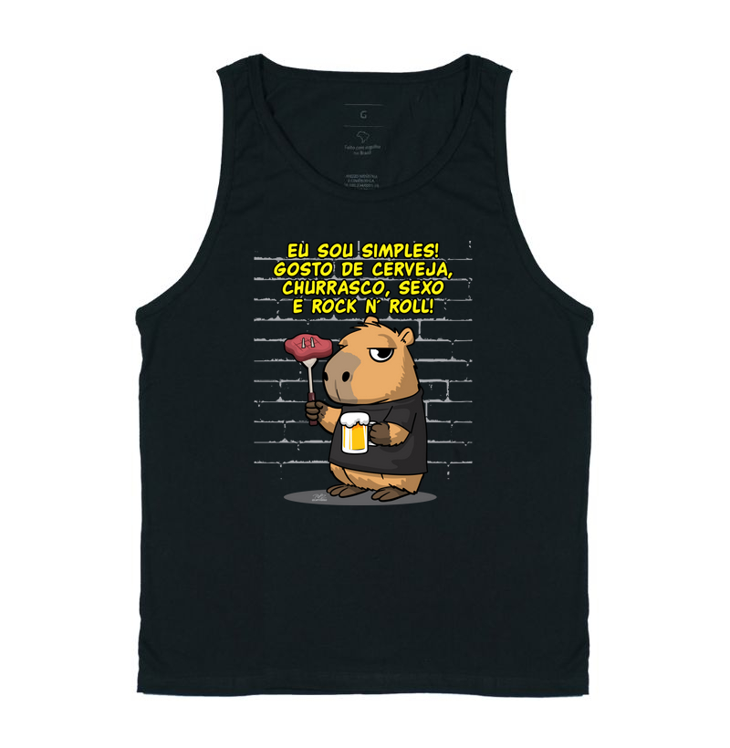Camiseta Capivara rock simples - Imagem 3