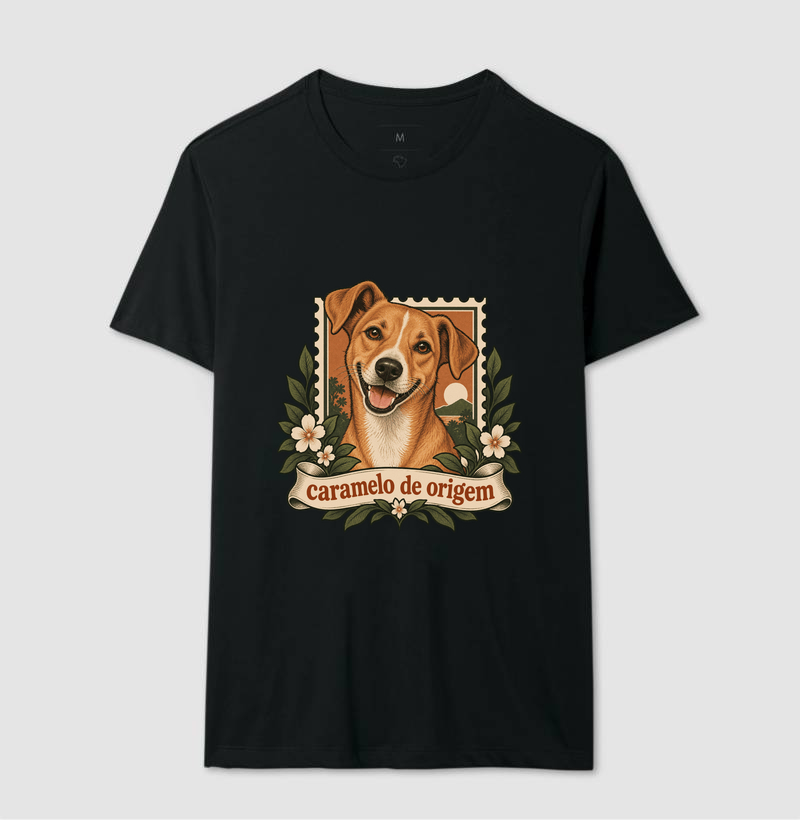 Camiseta Vira-Lata Caramelo "caramelo de origem" | Pelo & Pano - Imagem 2