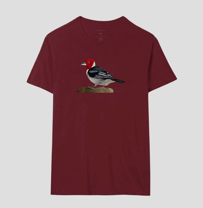 Camiseta Cardeal-do-Nordeste – Aves do Brasil - Imagem 19