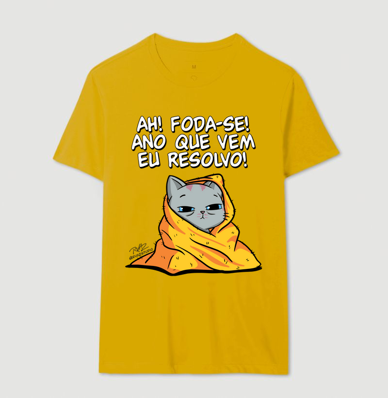 Camiseta Gato Sincero Ano que vem - Imagem 14