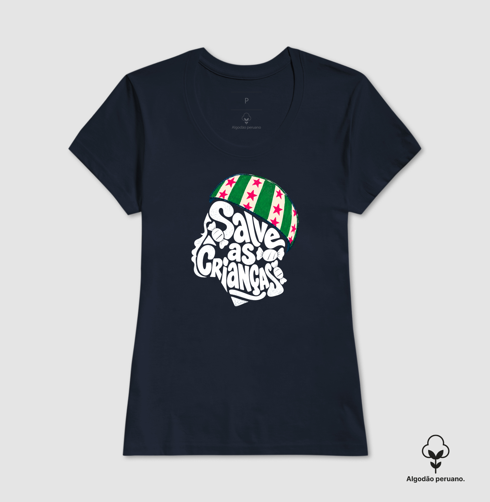 Camiseta Algodão Peruano Salve as crianças - Imagem 7