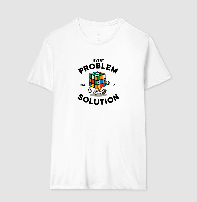 Camiseta Every Problem Has a Solution Rubik Retro - Imagem 2