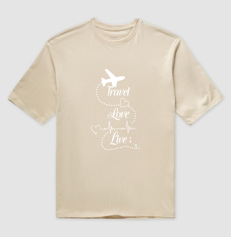 Camiseta Travel Love Live – Estampa de Viagem | Excursionista - Imagem 3