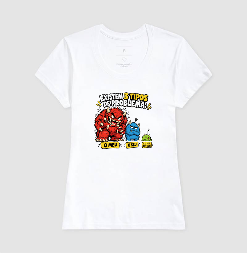 Camiseta Problemas em Algodão - Imagem 8