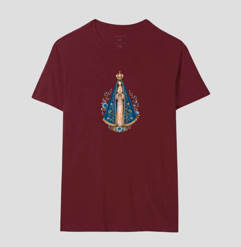 Tshirt N. Sra Aparecida Aquarela - Imagem 10