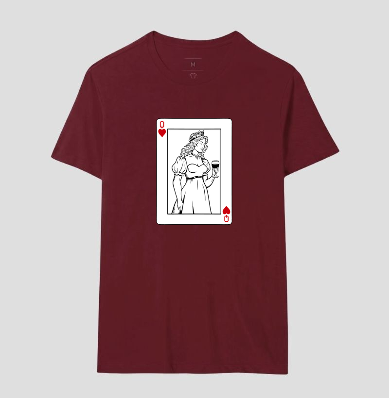 Camiseta Vinho - Rainha de Copas - Imagem 16