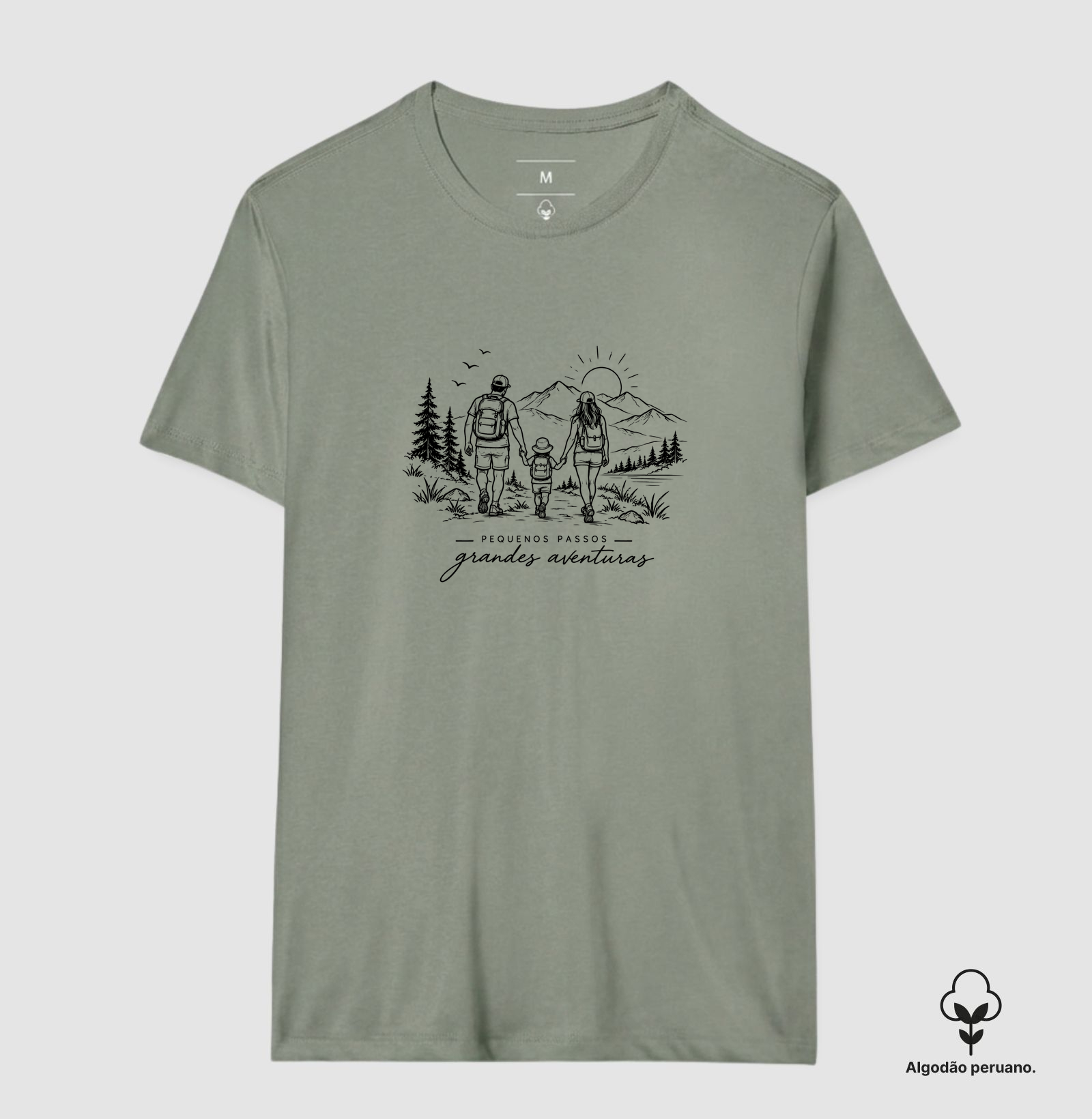 Camiseta Algodão Peruano | Pequenos Passos - Grandes Aventuras - Imagem 5