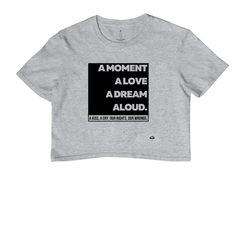 Camiseta cropped Aloud