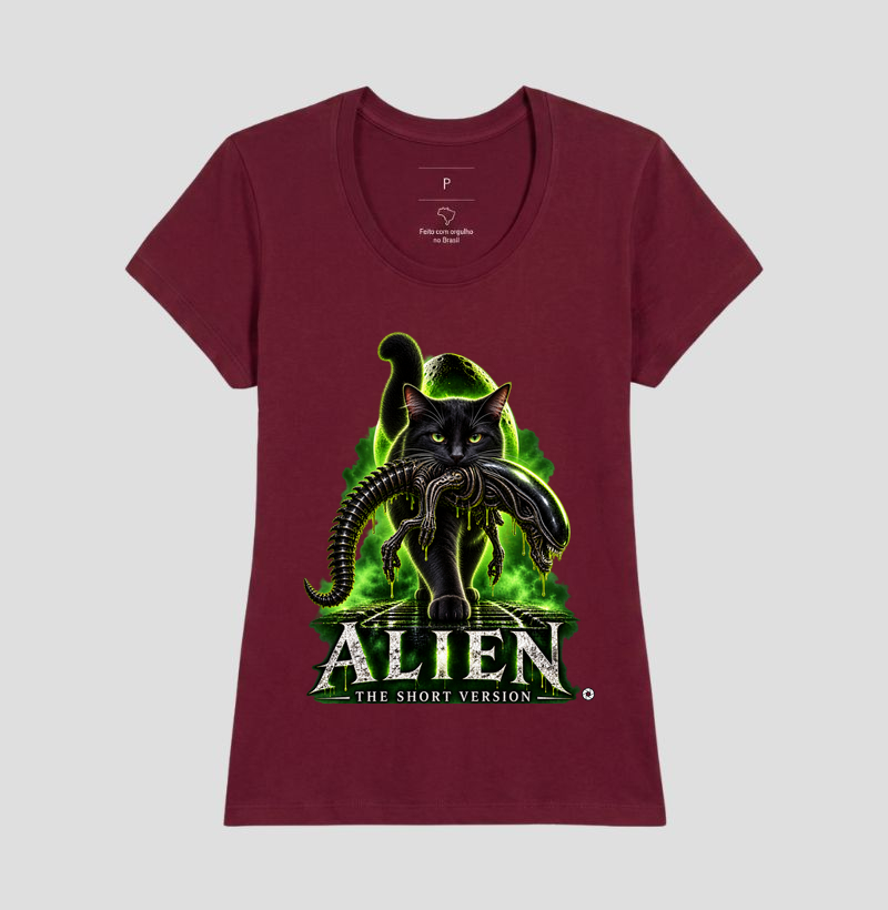 Camiseta Alien – The Short Version Gatos (pretinho) - Imagem 19