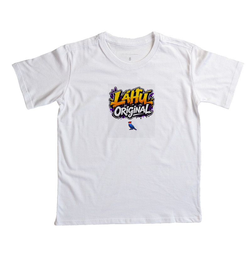 O grafite LÄHU Original brilha em tons vibrantes de laranja e roxo, traduzindo energia e movimento. Mistura perfeita entre arte de rua e moda contemporânea, feita para quem vive o estilo com propósito. - Imagem 5