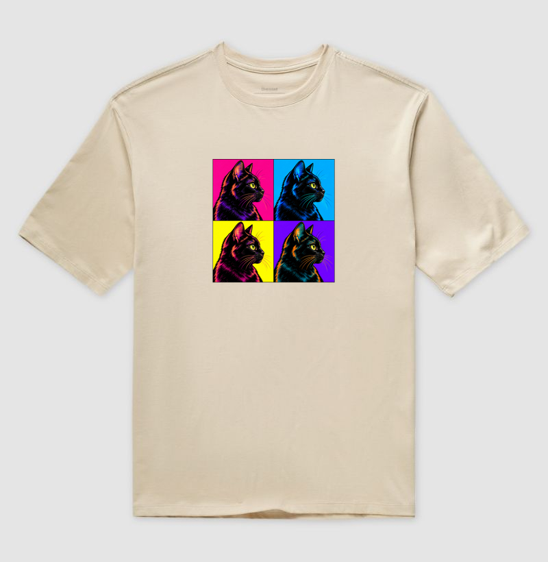 Gato Preto Pop Art - Imagem 3