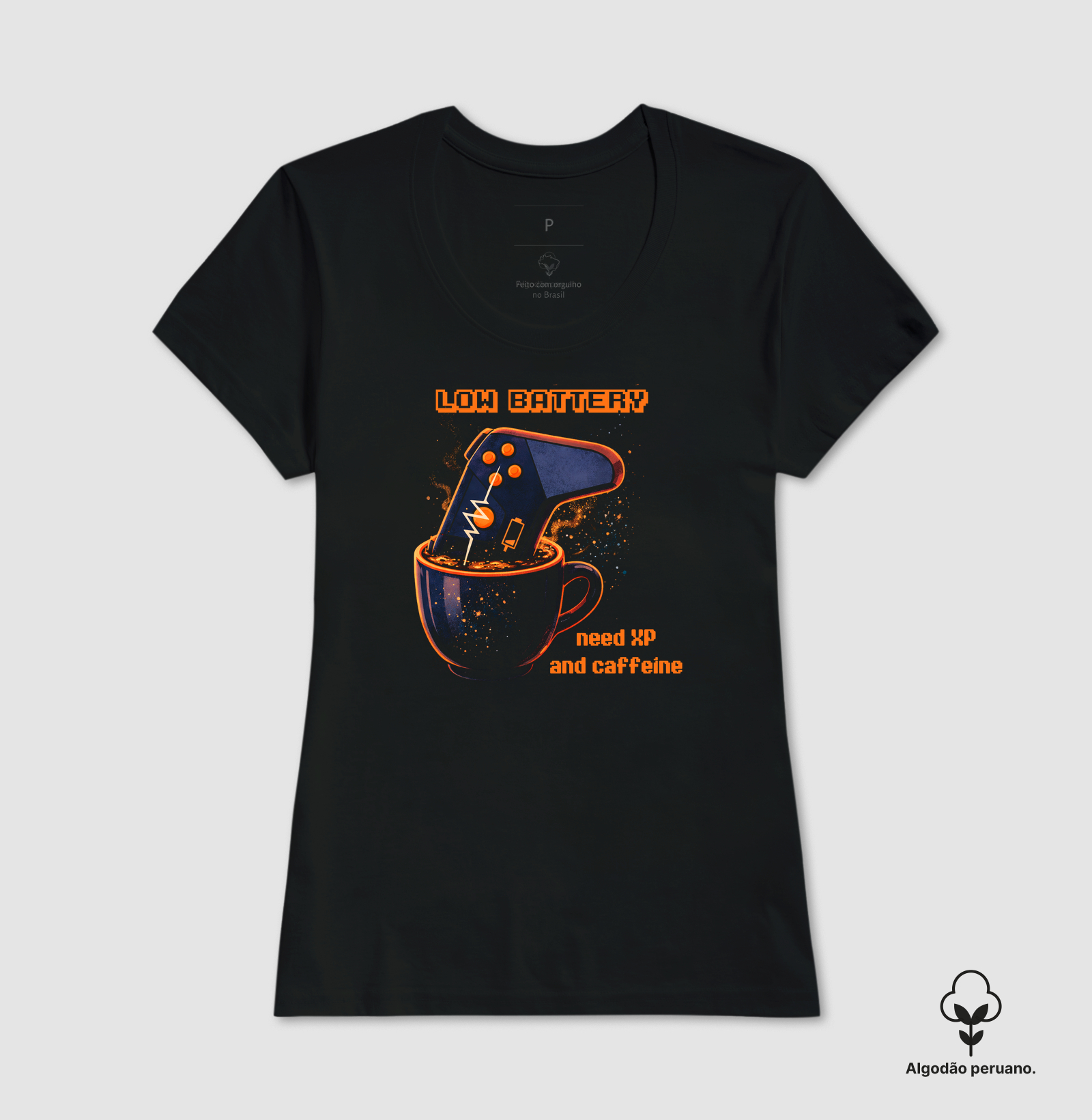 Camiseta - "Low Battery" - Imagem 2