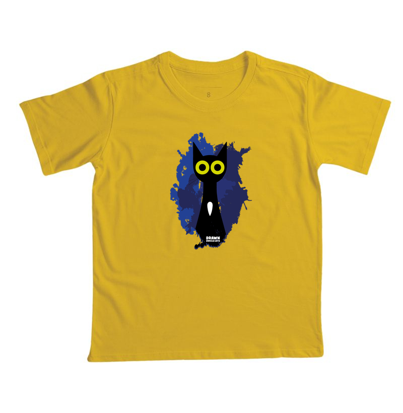 Gato preto com fundo azul - Imagem 8