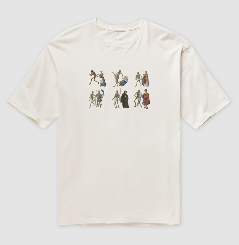 Camiseta Encontro com a Morte, França século XV - Imagem 4