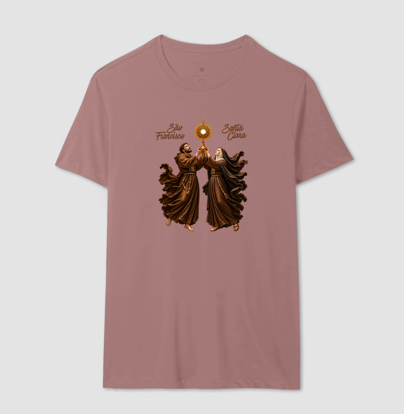 Camiseta São Francisco e Santa Clara de Assis - Adoradores do Santíssimo - Imagem 14
