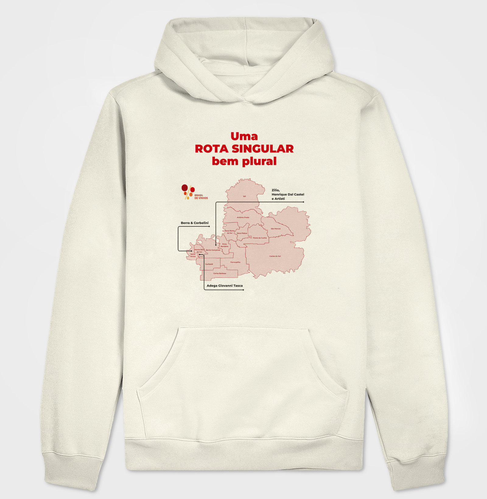 Hoodie Moletom Brasil de Vinhos - Rota Singular - Imagem 3