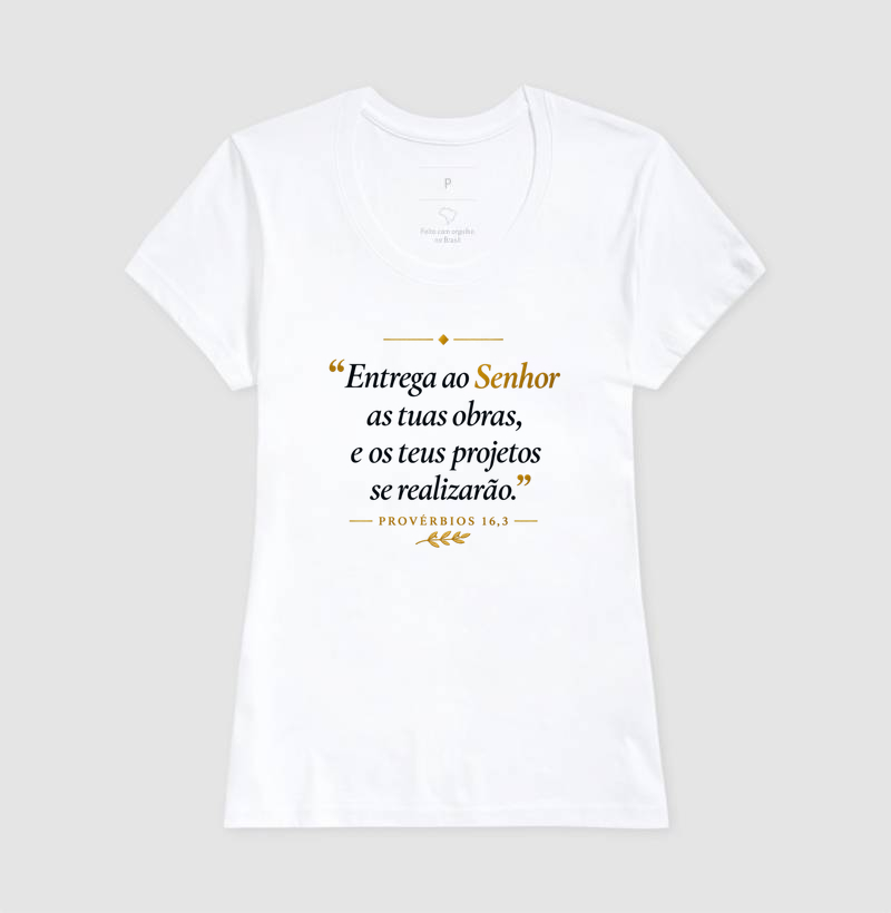 Camiseta Católica Entrega ao Senhor as Tuas Obras - Imagem 5