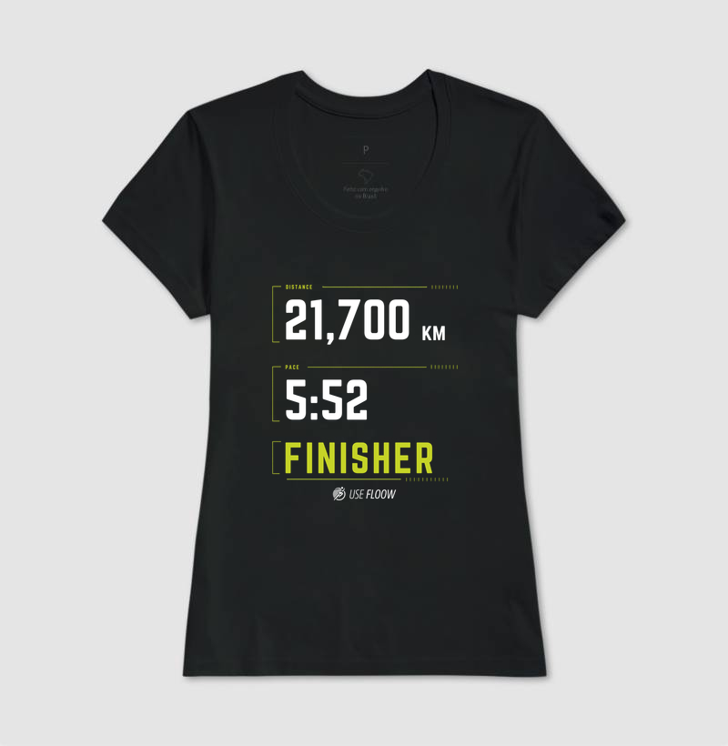 Camiseta Meia Maratona - Finisher 21,7 K Pace 5:52 - Imagem 3