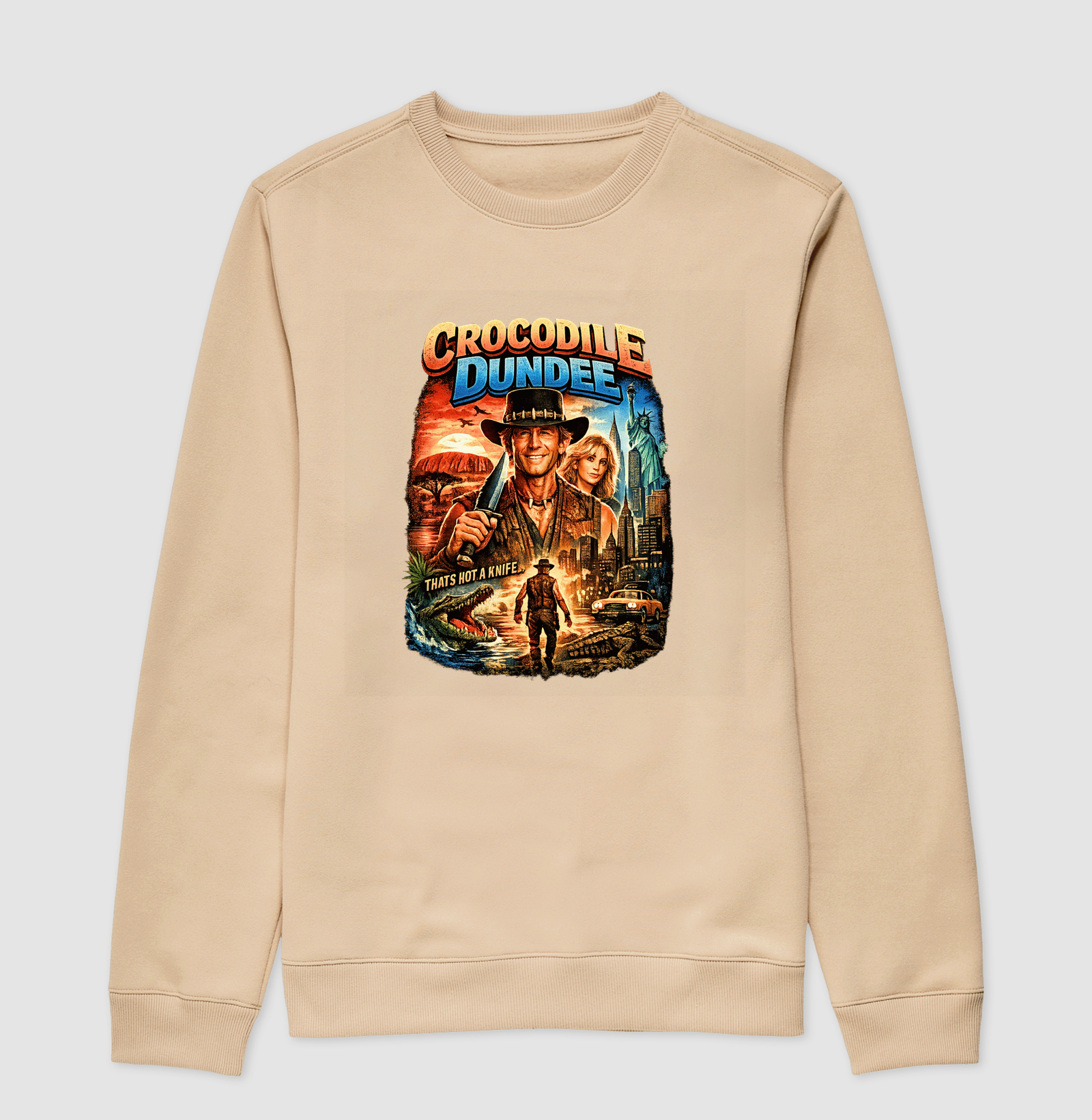 Camiseta Crocodilo Dundee Knife - Imagem 3