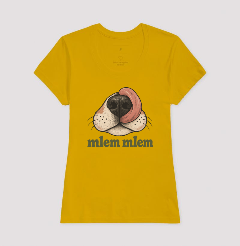 Camiseta Cachorro Feliz "mlem mlem" | Pet Lover | Pelo & Pano - Imagem 15