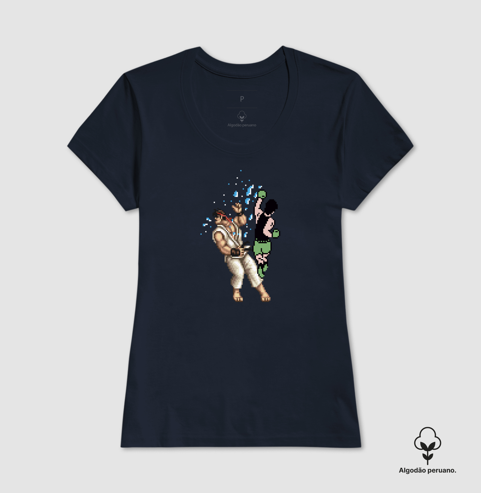 Camiseta Algodão Peruano Luta de Pixel - Ryu - Imagem 6
