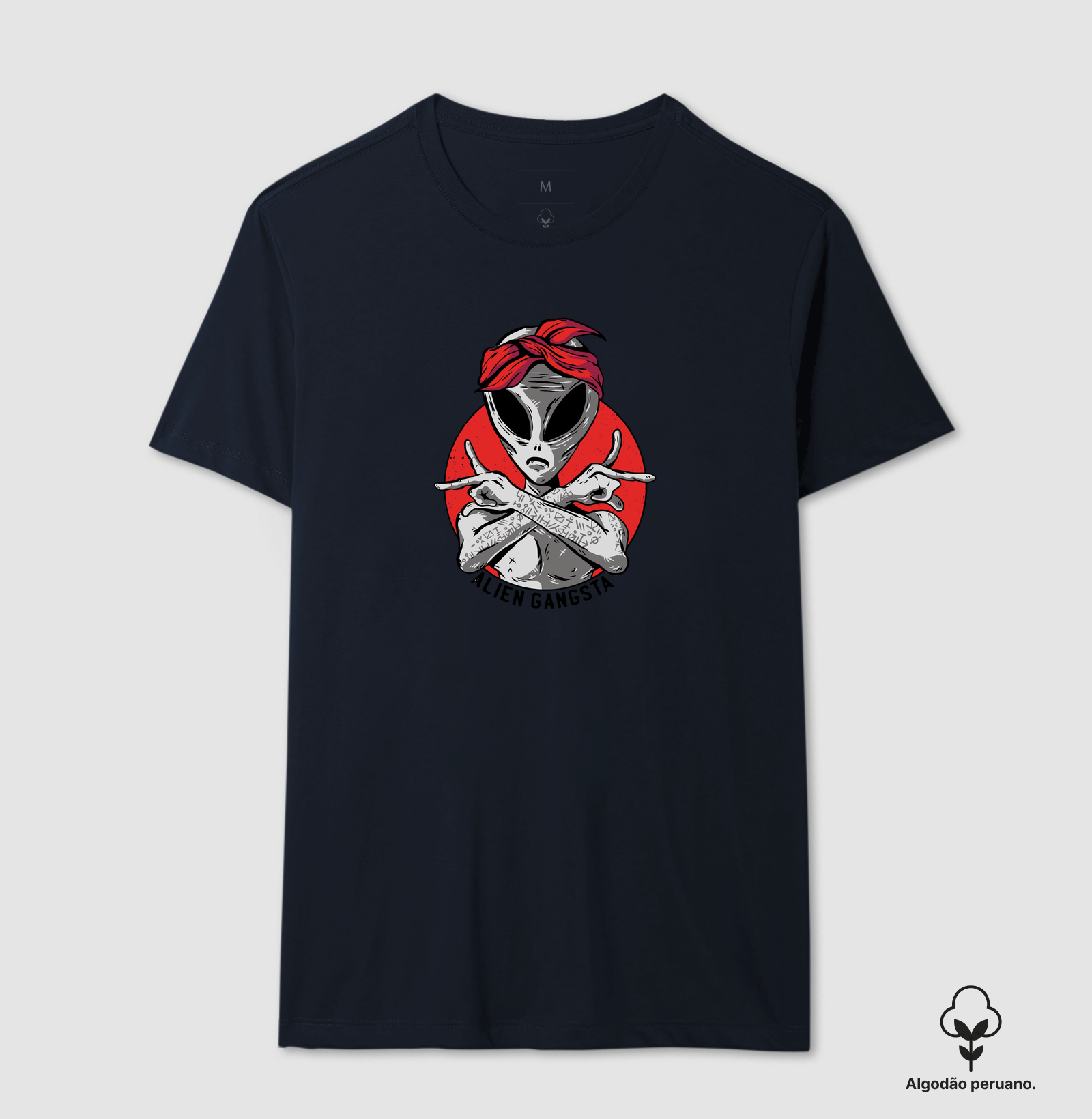 Camiseta Algodão Peruano Alien Gangsta - Imagem 7
