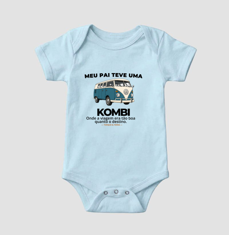 Meu pai teve uma - KOMBI - azul com branco - Imagem 4