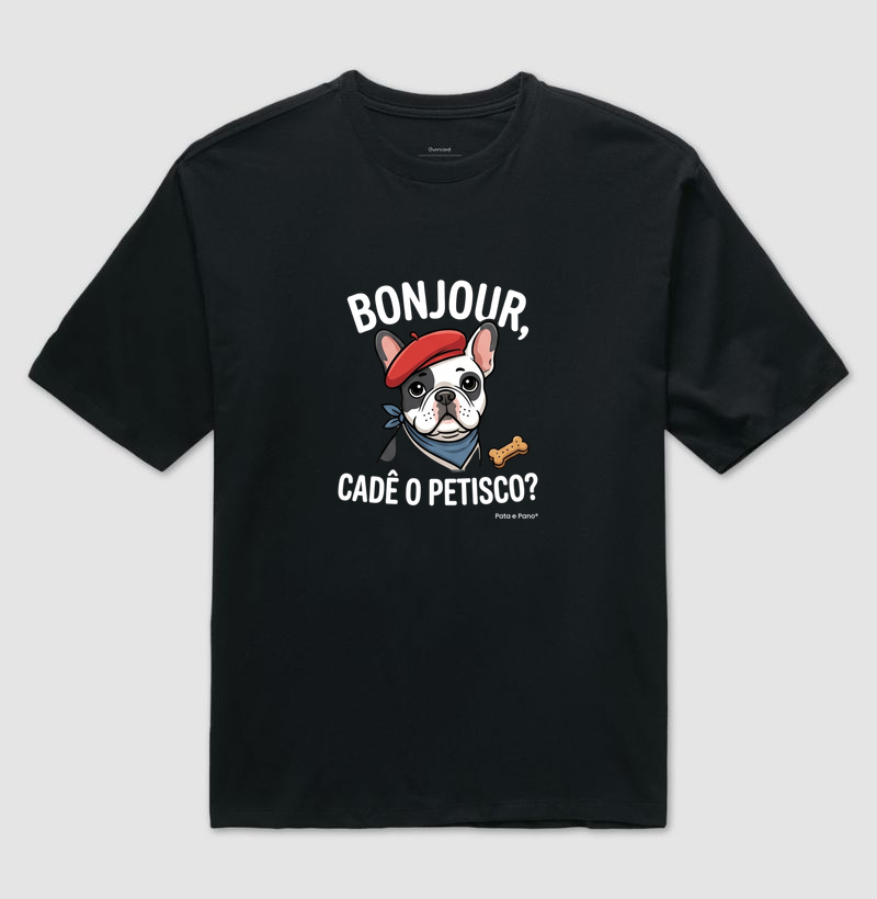 CAMISETA OVERSIZED BULDOGUE FRANCÊS BONJOUR - Imagem 2