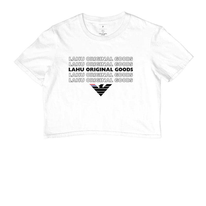 🦅 LAHU ORIGINAL GOODS | A Essência da Identidade Absoluta A estampa LAHU ORIGINAL GOODS é a expressão máxima da autenticidade, da força e do orgulho de pertencer. Com um design marcante e moderno, a repetição do nome da marca cria uma composição poderosa que simboliza consistência, confiança e a construção de um legado que atravessa gerações. - Imagem 3