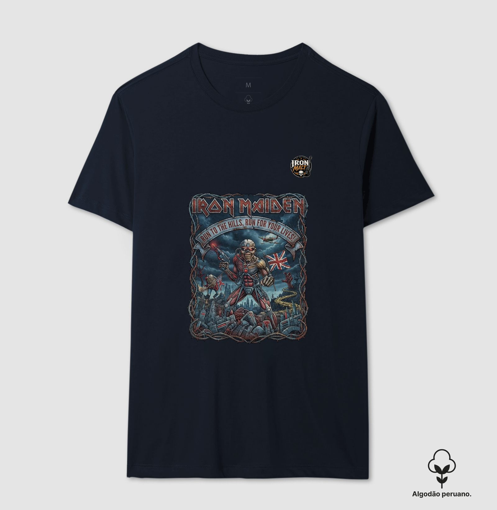 Camiseta Iron Maiden “Run to the Hills” - Imagem 4