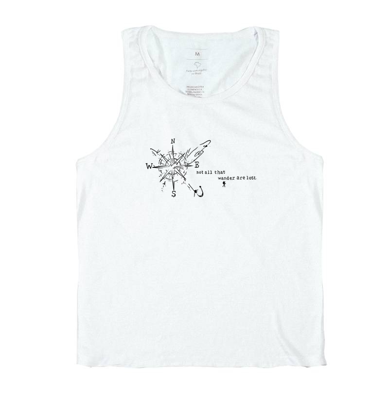 Camiseta Not All That Wander Are Lost | Rosa dos Ventos Aviao | Excursionista - Imagem 2