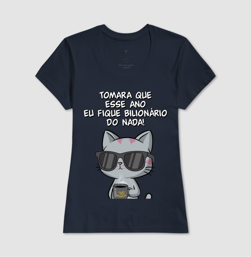 Camiseta Gato Sincero Bilionário - Imagem 7
