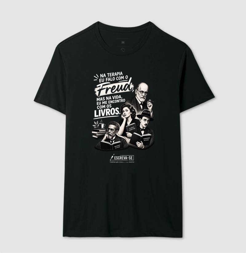 Na terapia eu falo com o Freud, mas na vida eu me encontro com os livros.  - Imagem 3