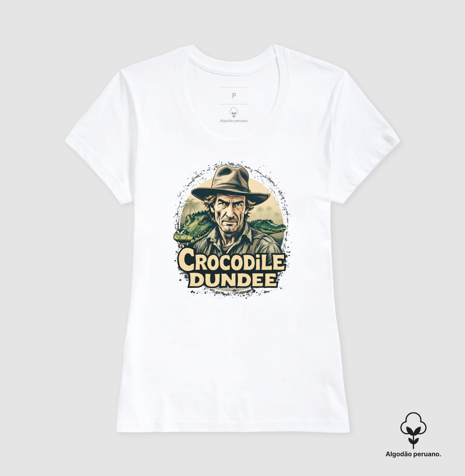 Camiseta Crocodilo Dundee Selvagem - Imagem 2