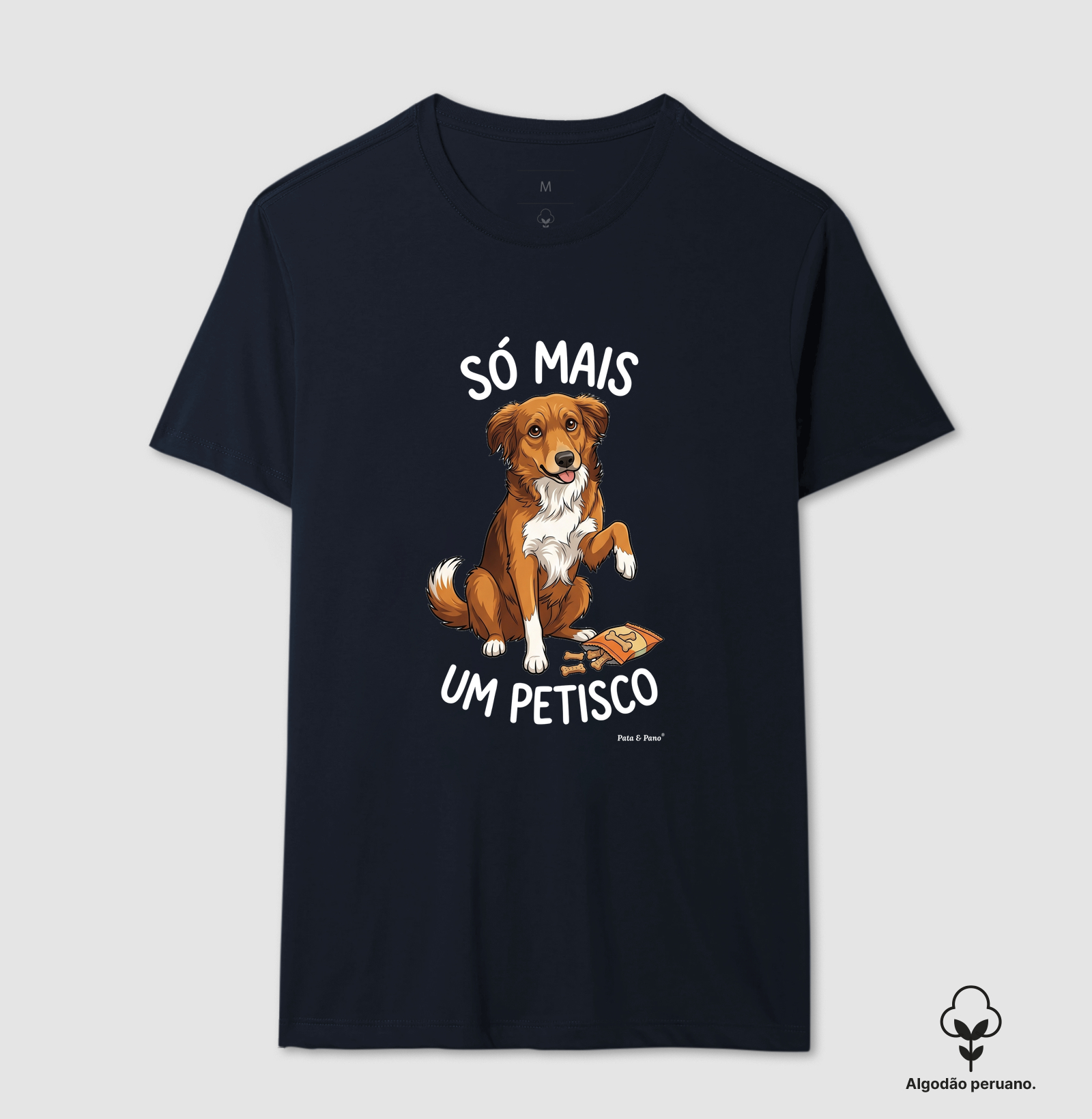 CAMISETA ALGODÃO PERUANO NOSSO MASCOTE PETISCO - Imagem 8