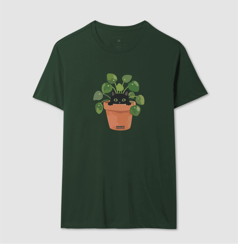 Gato preto dentro do vaso de planta - Imagem 11