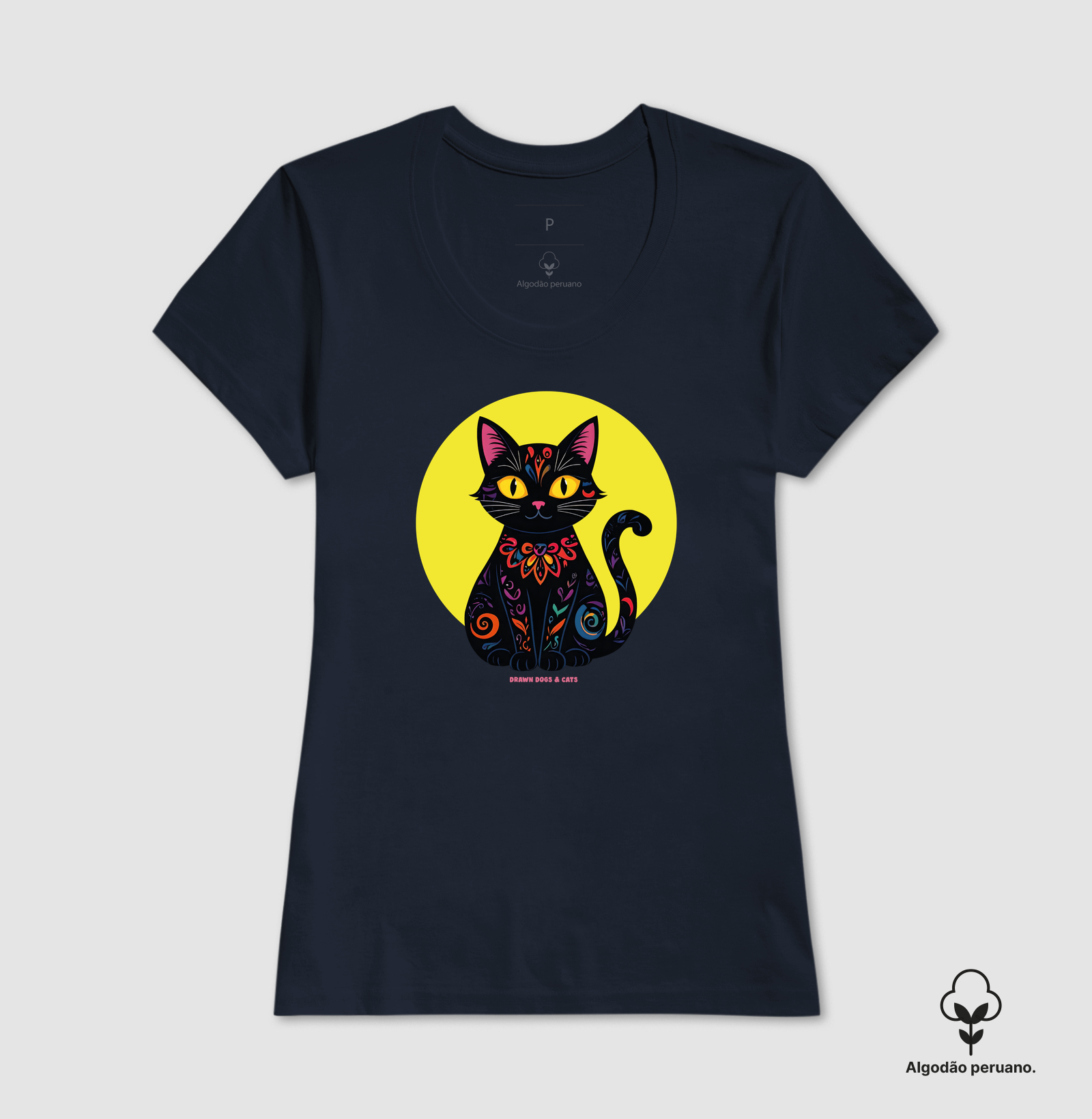 Gata preta e fundo amarelo - Imagem 4