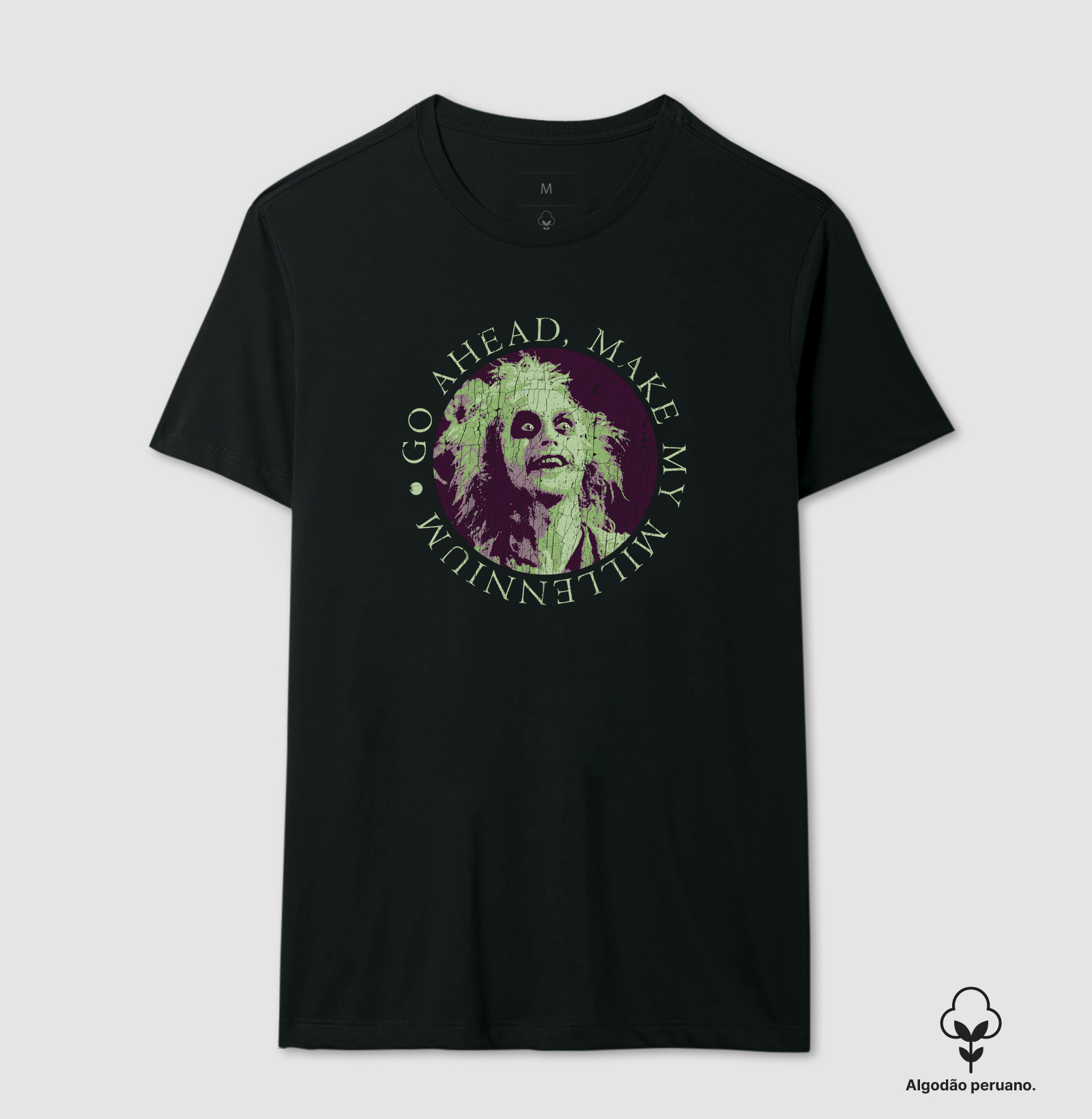 Camiseta Algodão Peruano Me Faz o Milênio - Imagem 2