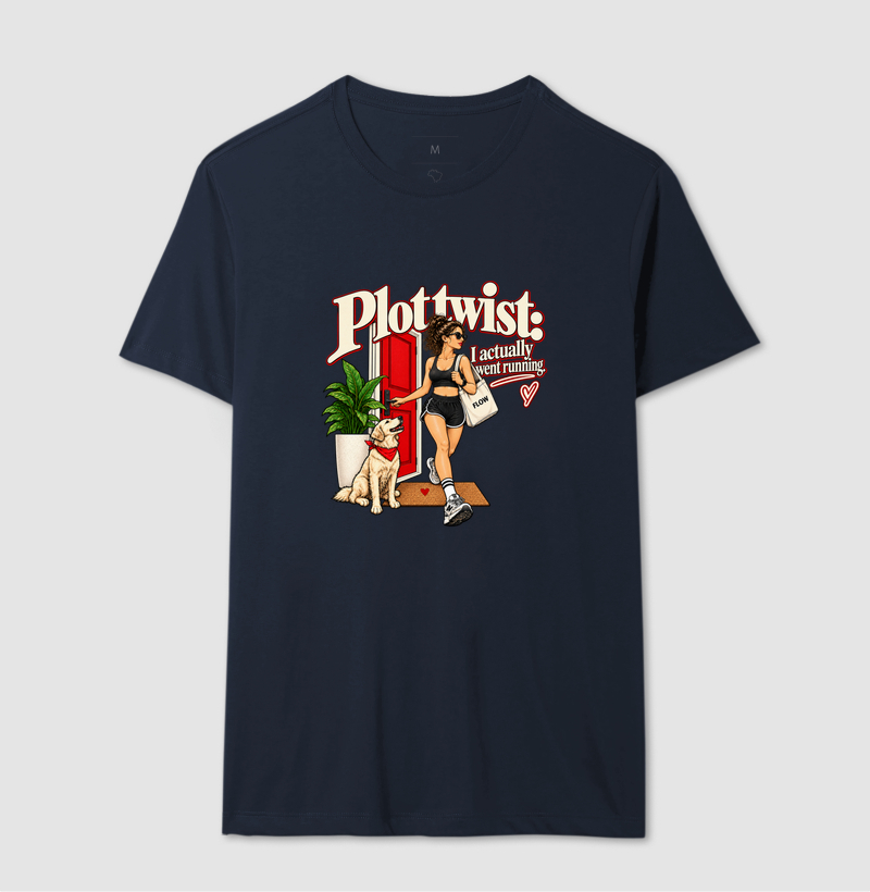 Camiseta Corrida - Plot Twist: I Actually Went Running - Imagem 6