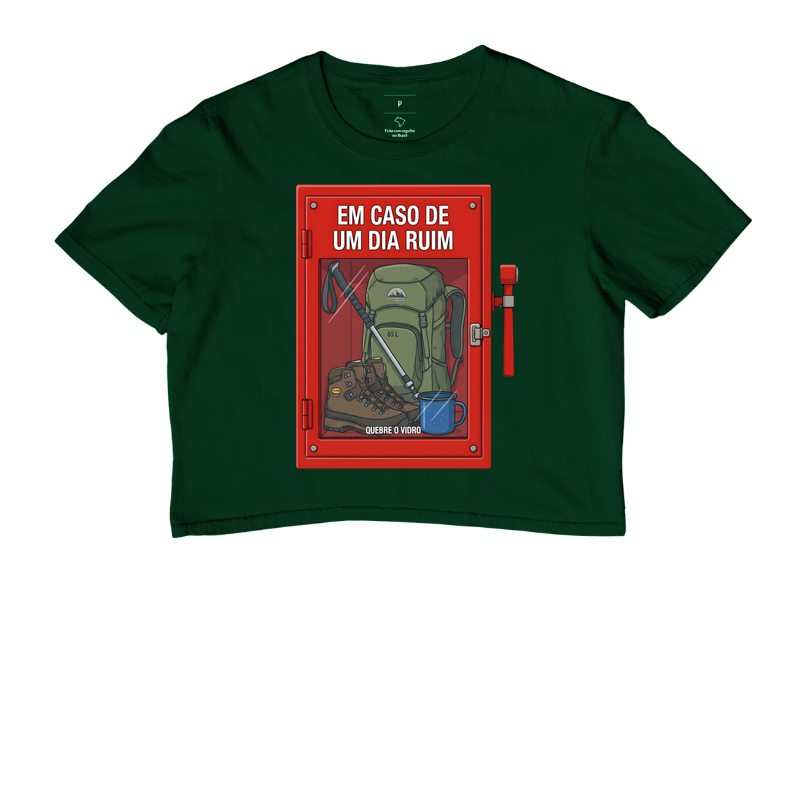 Camiseta Cropped Alma Outdoor | Em Caso de Dia Ruim Trilha - Imagem 5