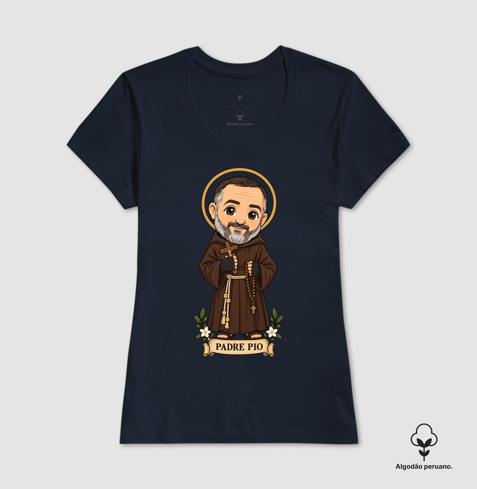 Padre Pio estilo chibi - Imagem 3