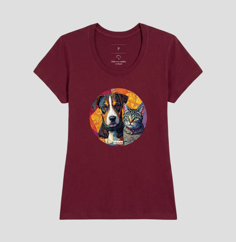 Cachorro e gato mosaico em círculo - Imagem 20
