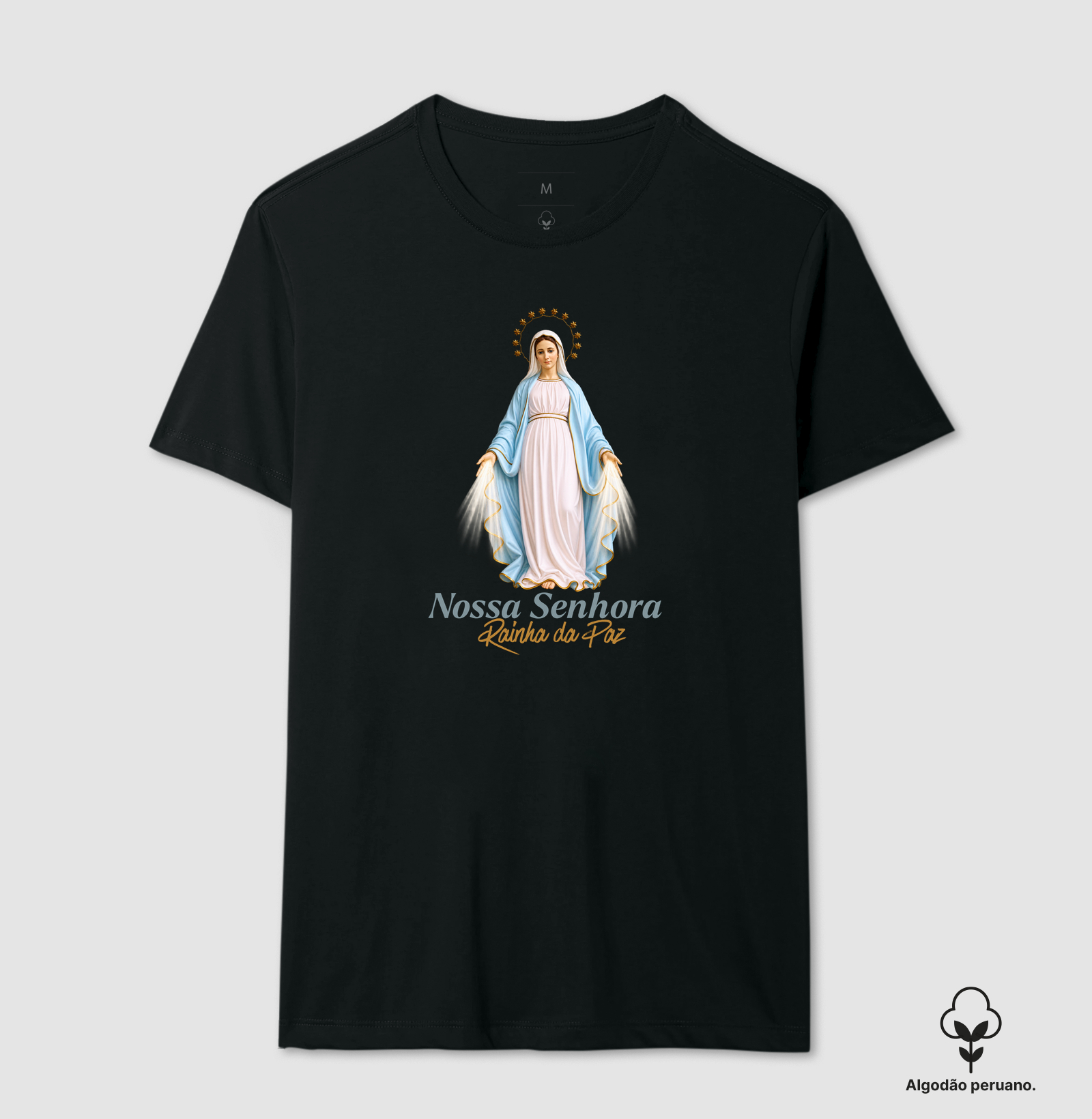 Camiseta Católica Nossa Senhora Rainha da Paz - Imagem 6