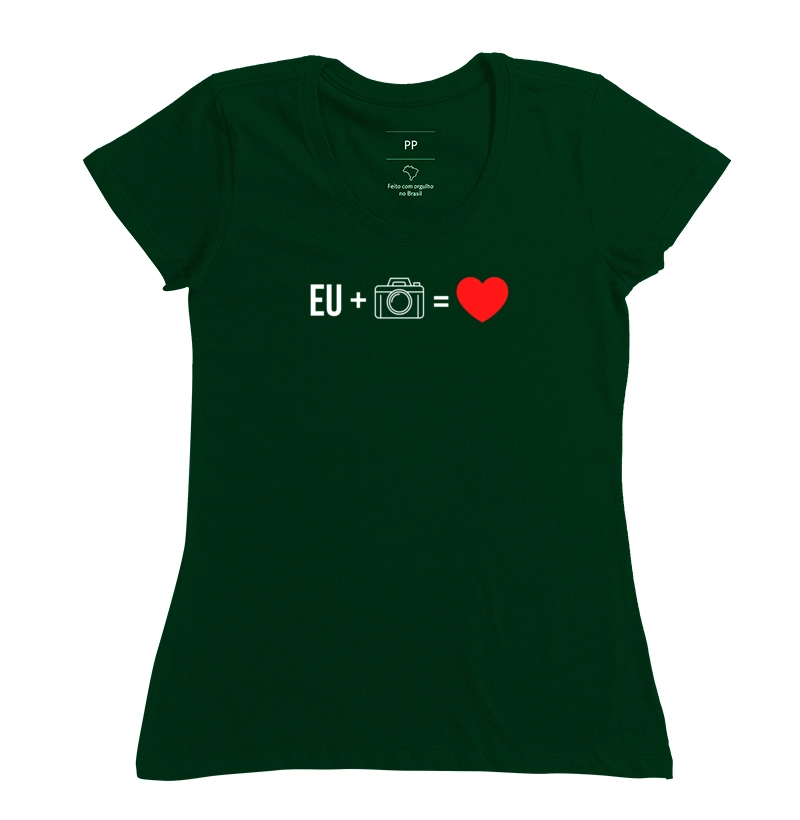 Camiseta eu + câmera = amor - Imagem 9
