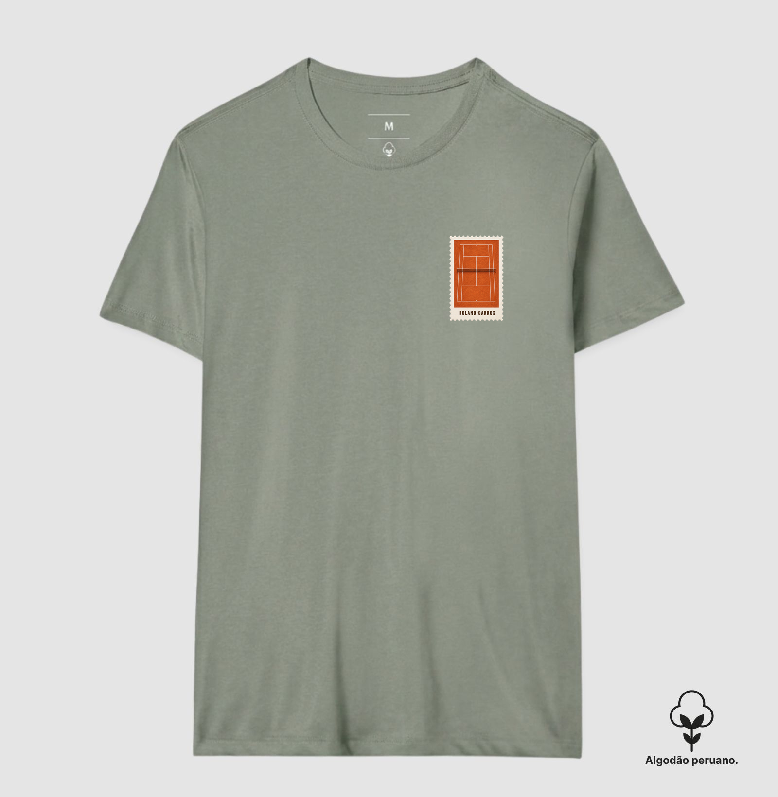 Camiseta Peruano Selo Roland Garros (masculina e feminina) - Imagem 7