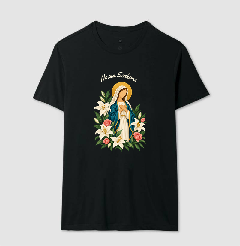 Camiseta Nossa Senhora — Flores de Fé - Imagem 5