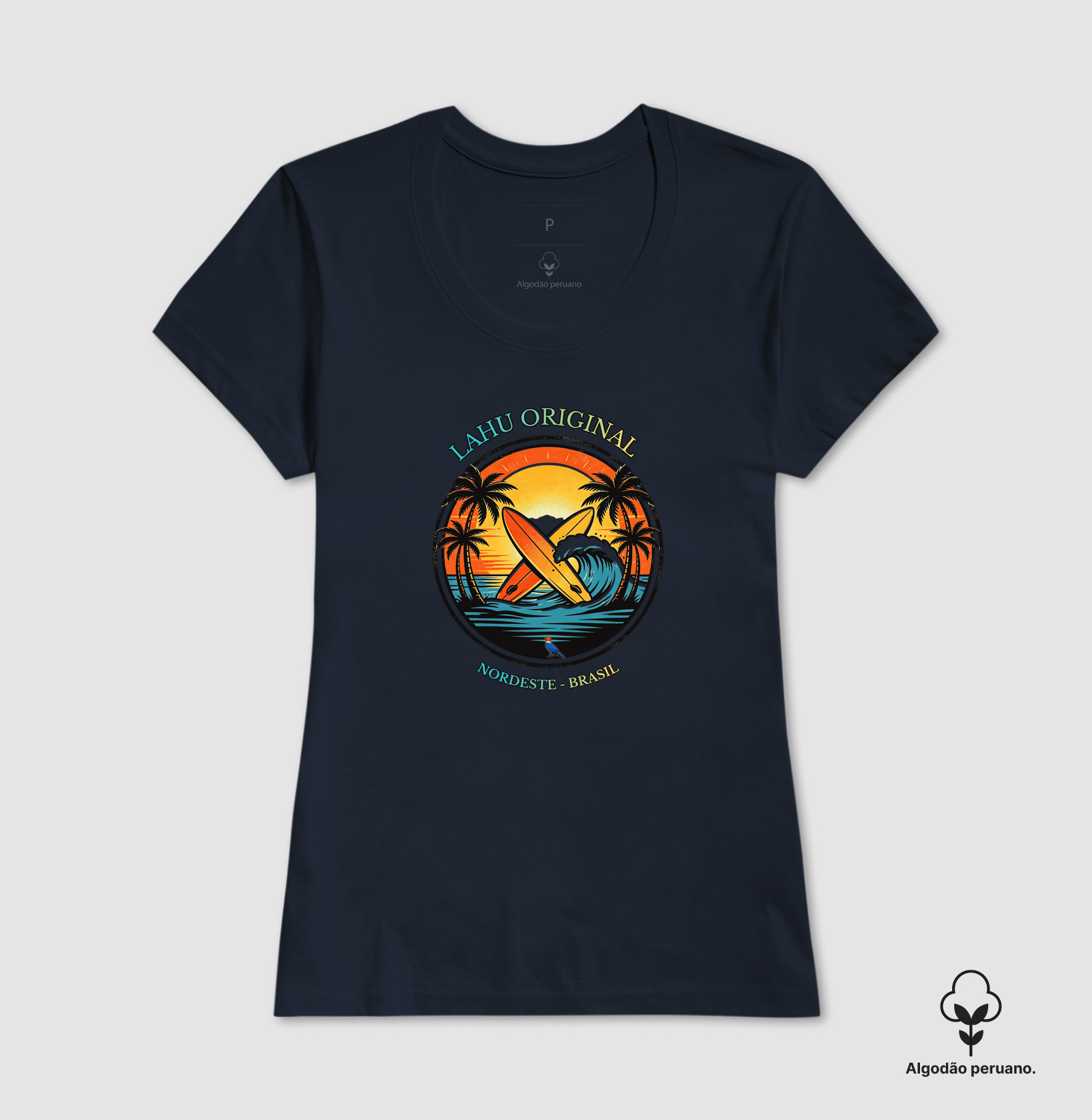“Sinta a energia das ondas nordestinas com a estampa Lahu Original. Cores vibrantes, estilo surf e alma brasileira — feita para quem carrega o sol e o mar no coração. Vista o Nordeste, vista Lahu!” - Imagem 7
